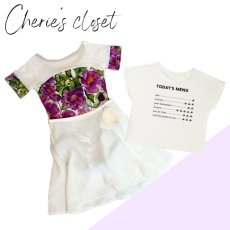 画像1: 【CHERIE'S CLOSET】 White×Purpleコーデ　Sサイズ (1)