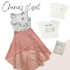 画像1: 【CHERIE'S CLOSET】 ピンクフラワーコーデ (1)