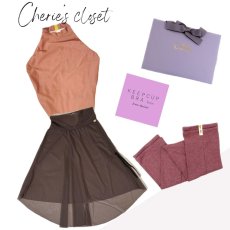 画像1: 【CHERIE’S CLOSET】ブラウンピンクコーデ (1)