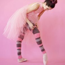 画像3: 【Pro Ballet Wear】 ミディアムレッグウォーマー（Brown） (3)